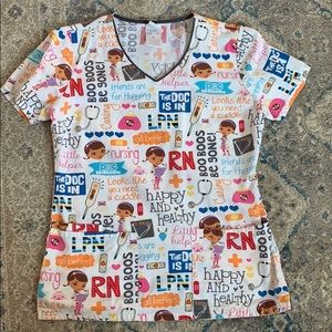 Doc McStuffins scrub top